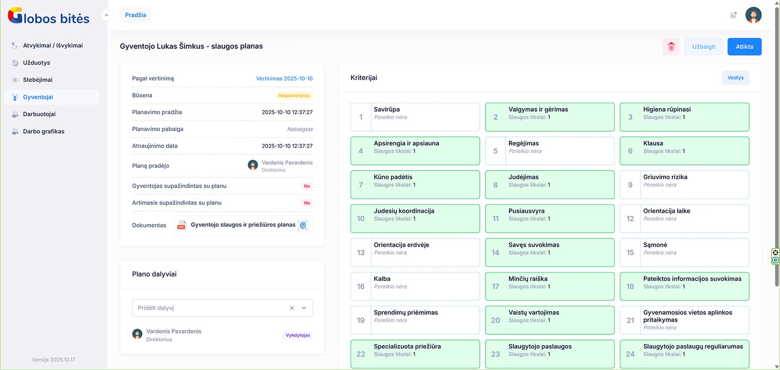 Elektroninis slaugos planas